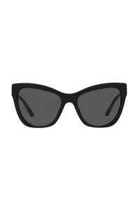 Slnečné okuliare Versace dámske, čierna farba #1455608