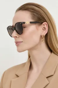 Slnečné okuliare Versace dámske, hnedá farba #6020906