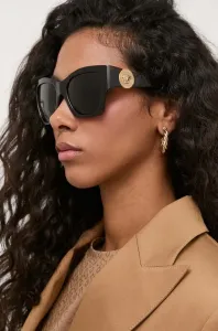 Slnečné okuliare Versace dámske, hnedá farba, 0VE4452