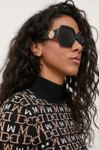 Slnečné okuliare Versace dámske, čierna farba #8592587
