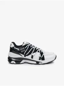 Versace Jeans Couture Black and white men's sneakers with leather details Versace Jeans Coutur - Men's #8966567