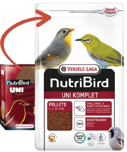 Versele Laga NutriBird Uni Komplet - pelety pre drobné vtáctvo 1kg