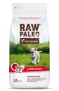 VetExpert Raw Paleo puppy large beef - granule pre šteňatá 12kg