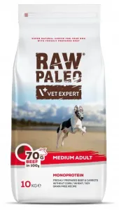 VetExpert Raw Paleo adult medium beef - krmivo pre psy 10kg