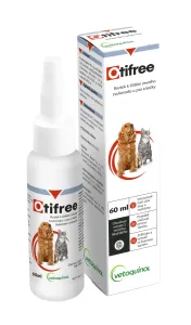 VETOQUINOL Otifree roztok na čistenie uší psov a mačiek 60 ml