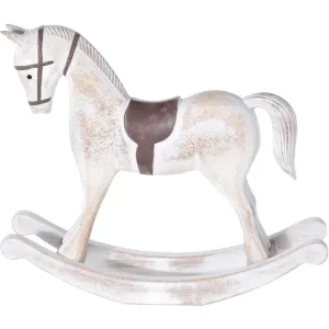 Kinekus Postavička kôň hojdací 32cm biely, dekorácia