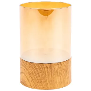 LED sviečka v skle Amber, 10 x 15 cm