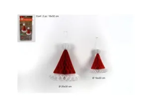 MAKRO - Dekorácia vianočná - čiapka 2ks