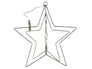 SVENSKA LIVING Vianočná dekorácia s časovačom 50LED hviezda 40cm #1804638