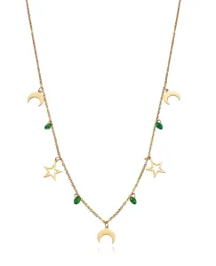 Viceroy Módne oceľový náhrdelník s príveskami 75199C01012