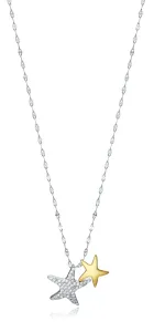Viceroy Pôvabný strieborný bicolor náhrdelník Trend 13046C100-39 (retiazka, prívesok)