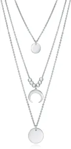 Viceroy Štýlový oceľový náhrdelník s príveskami Popular 75198C01000