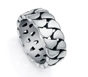 Viceroy Originálny pánsky prsteň z ocele Beat 14053A02 62 mm #8728284
