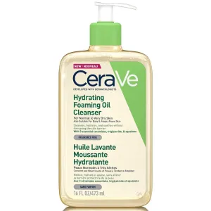 CeraVe Facial Cleansers Hydrating Foaming Oil Cleanser 473 ml čistiaci olej pre ženy na zmiešanú pleť; na normálnu pleť; na dehydratovanu pleť