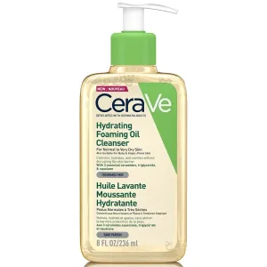 CeraVe Facial Cleansers Hydrating Foaming Oil Cleanser 236 ml čistiaci olej pre ženy na zmiešanú pleť; na normálnu pleť; na dehydratovanu pleť