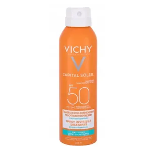 Vichy Capital Soleil Invisible Hydrating Mist SPF50 200 ml opaľovací prípravok na telo pre ženy