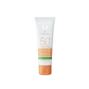 Vichy Capital Soleil Mattifying 3-in-1 SPF50+ 50 ml opaľovací prípravok na tvár pre ženy