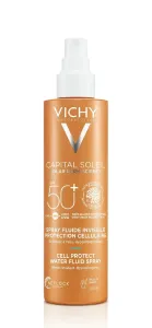 Vichy Capital Soleil Cell Protect Water Fluid Spray SPF50+ 200 ml opaľovací prípravok na telo unisex na veľmi suchú pleť