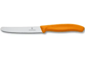 Victorinox nôž na paradajky s vlnkovaným ostrím 11 cm oranžový