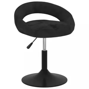 Barová stolička zamat / kov Dekorhome Čierna #806923