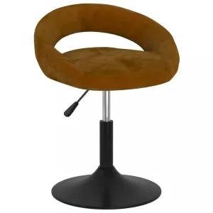 Barová stolička zamat / kov Dekorhome Hnedá #806919