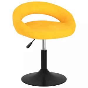 Barová stolička zamat / kov Dekorhome Horčicová #806910