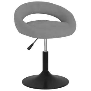 Barová stolička zamat / kov Dekorhome Svetlosivá #806921