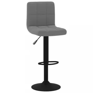 Barová stolička zamat / kov Dekorhome Tmavosivá #805713