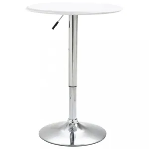 Barový stôl Ø 60 cm Dekorhome Biela #796270