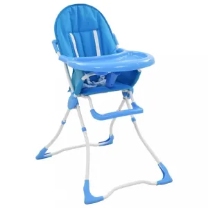 Detská jedálenská stolička Dekorhome Modrá #804232