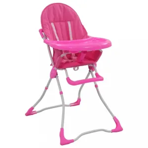Detská jedálenská stolička Dekorhome Ružová #804230