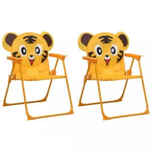 Detské záhradné stoličky 2 ks Dekorhome Žltá #791854