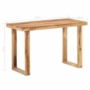 Jedálenský stôl masívne drevo Dekorhome 118x60x76 cm