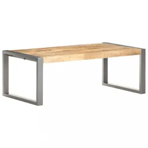 Konferenčný stolík 110 × 60 × 40 cm drevo so sheeshamovým povrchom