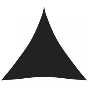 Plachta proti slnku oxfordská látka trojuholník 3,6 x 3,6 x 3,6 m Dekorhome Čierna