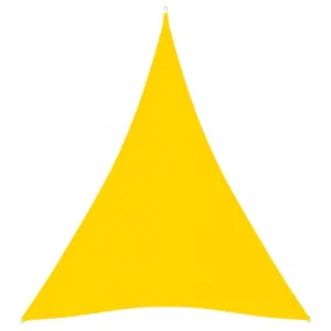 Tieniaca plachta trojuholníková 3 x 4 x 4 m oxfordská látka Dekorhome Žltá