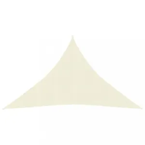 Tieniaca plachta trojuholníková HDPE 2,5 x 2,5 x 3,5 m Dekorhome Krémová,Tieniaca plachta trojuholníková HDPE 2,5 x 2,5 x 3,5 m Dekorhome Krémová