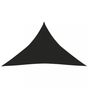 TTieniaca plachta trojuholníková HDPE 3 x 3 x 3 m Dekorhome Čierna
