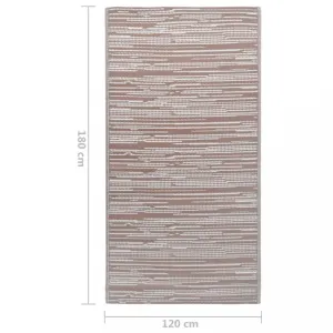 Vonkajší koberec hnedá PP Dekorhome 120x180 cm #808381