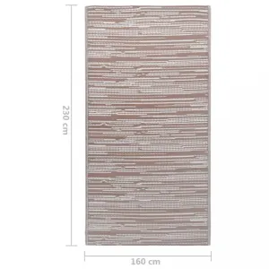 Vonkajší koberec hnedá PP Dekorhome 160x230 cm #808382