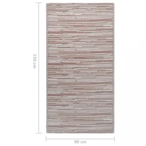 Vonkajší koberec hnedá PP Dekorhome 80x150 cm #808380