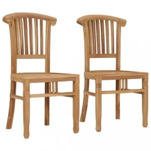 Záhradné stoličky 2 ks teakové drevo Dekorhome #791947