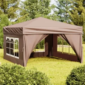 Party stan 3x3 m Dekorhome Sivohnedá taupe #5463440