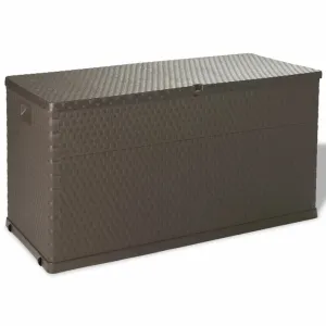 Záhradný úložný box hnedý 120 × 56 × 63 cm