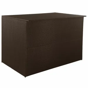 Záhradný úložný box hnedý 150 × 100 × 100 cm polyratan