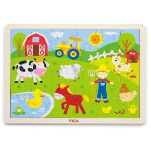 50197 Drevené puzzle - život na farme 24ks