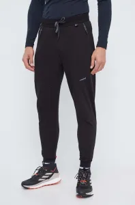 Športové nohavice Viking Hazen pánske, čierna farba, jednofarebné