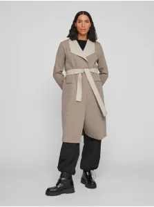 Trenčkoty a ľahké kabáty pre ženy VILA - hnedá #4412027