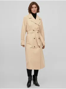 Trenčkoty a ľahké kabáty pre ženy VILA - béžová #586455