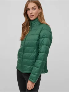 Green quilted winter jacket VILA Sibiria - Women #632847